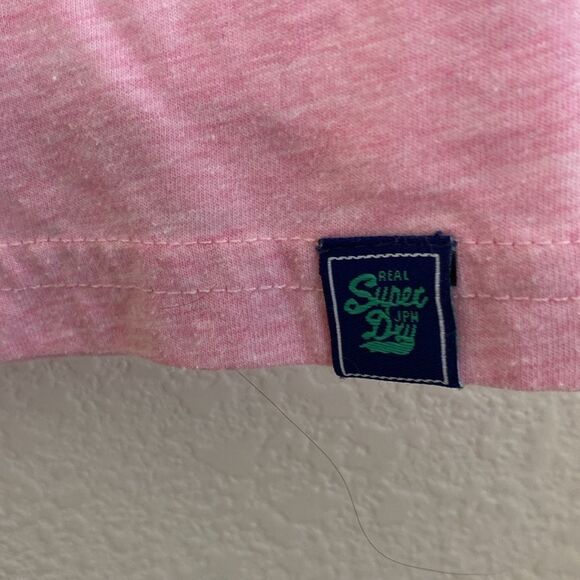 SUPERDRY Women’s Pink Varsity T Shirt Size 8 - Picture 4 of 5